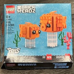 Lego Brickheadz Pets Goldfish and Fry 186 pcs Complete Retired